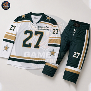 With Private Lable Custom Made Team Wear Quick Dry Sublimated Sportswear Manufacturer Personalized Ice Hockey Jersey and Pant - Product Image 2