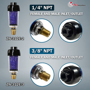 Filtre à air déshydratant professionnel LEMATEC |   Filtre en ligne compact 1/4'' Capacité de déshydratation de 28 g Breveté 1 an Pneumatique - Product Image 4