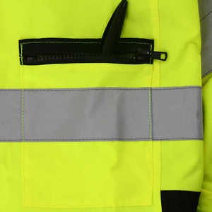 Customized <b>High</b> <b>Visibility</b> Work wear <b>Softshell</b> <b>Jackets</b> Hi Vis Waterproof Working Security Safety - Product Image 5