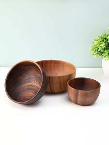 Vente en gros de bols en bois de haute qualité, bols ronds en fibre de bois pour la cuisine - Product Image 4