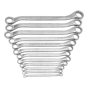 45 °   Llave de Anillo Desplazada de Perfil Delgado CR-V DIN897 para Espacios Estrechos, Herramienta Manual para Reparación Automotriz - Product Image 1