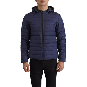 Wholesale Custom Design Polyester Fiber Fabric Winter Puffer <b>Jacket</b> Streetwear For Men's - Product Image 4