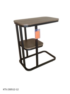 Mesa de Centro Moderna de 2 Niveles con Estructura Metálica y Tablero MFC PB - Product Image 2
