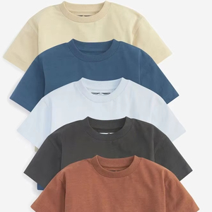 Paquete Económico de Camisetas para Hombre, Cuello Redondo, Manga Regular, Tela Dobby de Poliéster/Algodón, Corte Regular, Logotipo Personalizado Disponible en Stock - Product Image 2