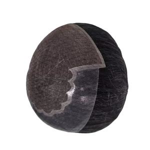 วิกผมแท้ Q6 ยี่ห้อ Yaki สำหรับผู้ชาย แบบทูพี ผมเวอร์จินเรมี่ แบบเส้นเดียว  ทรงบังลาดาช  แบบธรรมชาติ  แบบลอน  พร้อมหมวกคลุมผม  ต่อผมเรมี่ - Product Image 3