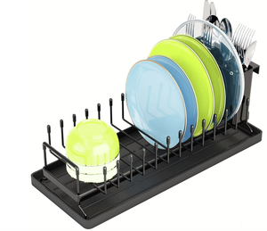 OEM/ODM <b>Small</b> Countertop Drain Bowl and Dish Rack Water Cup Storage Rack Multifunction <b>Kitchen</b> Organizer Shelf - Product Image 3