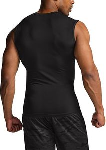 Débardeurs Homme Personnalisés à Logo Brodé Respirants Coupe Musclée Unie 100% Coton Séchage Rapide Col Rond pour Entraînement et Gym – Prix Usine - Product Image 3