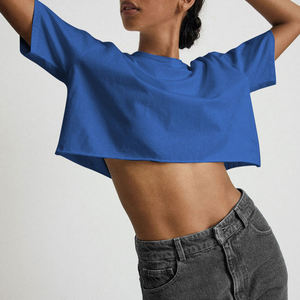 Haut court en coton pour femmes, vêtements décontractés streetwear, service de vente en gros et de fourniture en vrac - Product Image 5