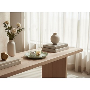 Bandeja de cerámica artesanal con forma de pétalo, borde festoneado minimalista, plato decorativo para adornos y frutas, para decoración de hogar de lujo. - Product Image 4