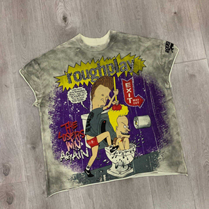 Camiseta de Jersey de Algodón para Hombre con Pedrería, Alta Calidad, 100% Algodón, Estilo Urbano - Product Image 2