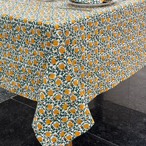 Handmade Modern Style Customizable Pure Cotton <b>Tablecloth</b> Beautiful Indian Farmhouse <b>Wedding</b> Home Hotel Party - Product Image 4