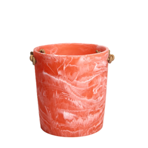 Cubeta de Hielo Moderna de Resina con Asas Laterales |   Elegante Enfriador de Vino con Diseño de Mármol para Fiestas, Hogar, Bar o Regalos - Product Image 5