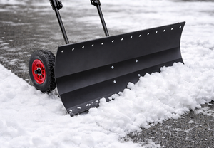 Pousse-neige à lame de 40 po x 17 po avec roues, lame et poignée réglables, pelle à neige en acier pour allée et usage extérieur ODGWTO015 - Product Image 4