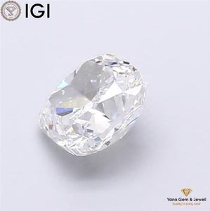 เพชรทรงสี่เหลี่ยมคุชชั่น 2.01 กะรัต พร้อมใบรับรอง IGI สี F ความสะอาด VVS2 เพชร CVD ที่ปลูกในห้องปฏิบัติการ เหมาะสำหรับเป็นของขวัญแหวนแต่งงาน - Product Image 3