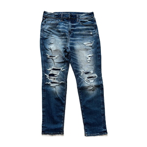 Pantalon droit à jambes larges personnalisé en jute de haute qualité pantalon en tissu Demin survêtements pour hommes jeans du Bangladesh - Product Image 6