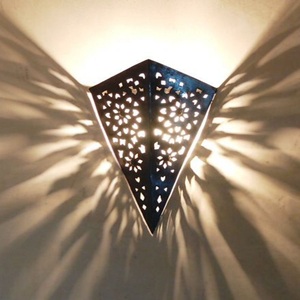 <b>Rustic</b> Geometric Glass Wall Lamp Rectangle Aluminum Minimalist Design Indoor Living Room <b>Home</b> <b>Decor</b> Lighting - Product Image 3