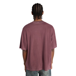 T-shirt à manches courtes pour homme, 280 GSM, col rond, coupe ample, couleur unie, style décontracté, 100% coton biologique, t-shirt écologique - Product Image 6