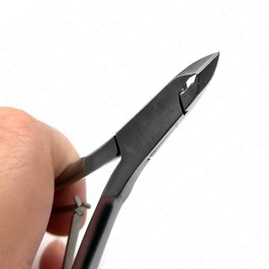Pince à cuticules mini en acier inoxydable avec logo personnalisé, argentée, coupe-ongles professionnel, outil de manucure et de podologie - Product Image 6
