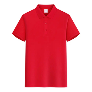 Men's Pink Short Sleeve Polo Shirt Solid Color Oxford Fabric Regular Fit Button Closure Casual Style Woven Material - Product Image 3