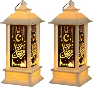Linterna LED de Madera para Ramadán Kareem, Eid Mubarak, Lámpara de Mesa Islámica, Luz Nocturna con Diseño de Luna y Estrella, Decoración para el Hogar, Regalo, Funciona con Pilas - Product Image 1
