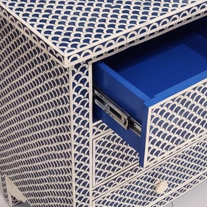 ILAHI's Bone Inlay <b>Drawer</b> Modern Design Agate Detailing <b>Storage</b> Portable Home Furniture - Product Image 2