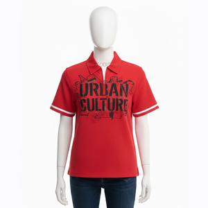 Chemise de golf respirante pour femme de haute qualité, coupe ajustée, en jean, col montant boutonné, style décontracté confortable, OEM, style urbain - Product Image 1