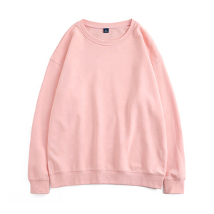 Sweat-shirt tricoté à manches longues et col rond pour homme, coupe ample, couleur unie, style décontracté, coupe classique, violet - Product Image 2