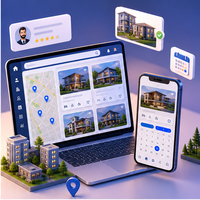 Plataforma de Gestión Inmobiliaria Empresarial, CRM, Planificación de Propiedades, Análisis, Monitoreo Seguro, Stock, Internet, MAC, Linux