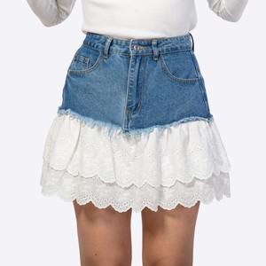 Wholesale <b>womens</b> <b>denim</b> straight <b>midi</b> <b>skirt</b> custom manufacturer <b>for</b> retailers US capsule collections OEM bulk - Product Image 3