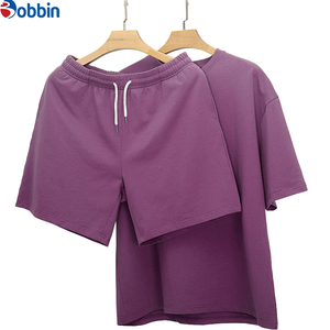 Comfortable Outfit Unisex Men's Oversized T-Shirt <b>Sets</b> Solid TShirt Jogger <b>Set</b> High Street Summer Breathable Customized Men <b>Sets</b> - Product Image 3