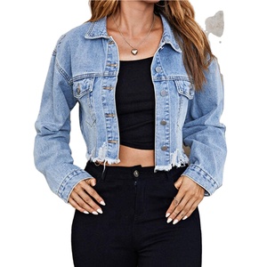 Chaquetas vaqueras holgadas de corte ajustado para mujer con mangas largas, chaqueta vaquera de mezclilla para mujer, chaqueta vaquera moderna para mujer - Product Image 3