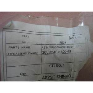 ASYST SHINKO 3CL520A011500-01 ASSY, TRANSFORMATEUR - Équipements et pièces semi-conductrices d'occasion fiables à l'échelle mondiale - Product Image 5
