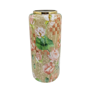 Decorative Flower and Bird Pattern Metal <b>Vase</b> for Home Styling Nature Inspired Floral Bird <b>Vase</b> for Table Center Decoration - Product Image 5