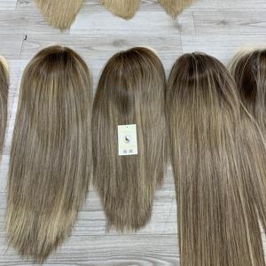 วิกผมคนแท้มีรากละเอียดทำจากสวิสแบบตรงวิกผมด้านหน้าลูกไม้ HD แบบปรับแต่งได้จากเวียดนาม - Product Image 3