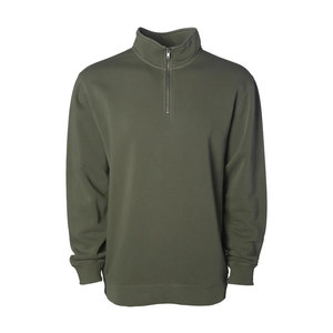 <b>Men</b> New Half Zip Pullover Cozy Plain Black Fleece Outerwear Premium Mock Neck Smart Casual Work Sweatshirt Large - Product Image 1