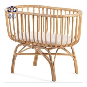 Cuna de Ratán 2026, Material Ecológico Seguro para un Sueño Confortable y Soporte de Balanceo Suave para una Relajación Tranquila - Product Image 1