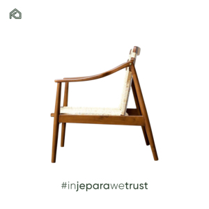 Modern Teak Wood Chaise Lounge Sofa <b>Chair</b> with Waterproof Cushion for Outdoor and Living Room Furniture Made in Indonesia - Product Image 3