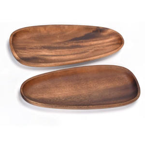 Plateau de service en bois fait main, différentes tailles, assiettes de service en bois, exportation directe d'usine - Product Image 6