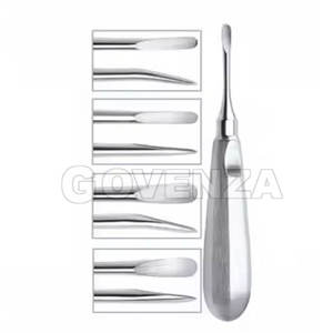 Juego de Elevadores de Luxación Manuales de Acero Inoxidable de Alta Calidad con Empuñadura Ergonómica, Diseño de Diferentes Formas para Extracción Dental de Raíces - Product Image 3
