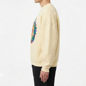 Sweat-shirt épais pour homme en molleton chaud, col rond, coupe confortable, idéal pour le quotidien, l'hiver et les activités de plein air - Product Image 3
