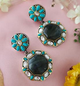 Atractivos Pendientes de Moissanita Chapados en Oro de Latón de Alta Calidad para Mujer, Estilo Nocturno, para Fiestas, a la Moda - Product Image 5