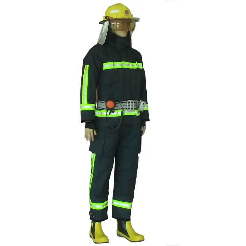 High Performance Fire-Resistant Aramid Fire Fighting Suit for Emergency