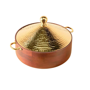 Modern Kitchenware Country Style Serving Dish with Conical Lid <b>Black</b> Wire Base for Wedding Food Serving & <b>Table</b> Decor - Product Image 4