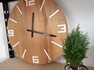Premium Wooden <b>Clock</b> Handmade Minimalist Wall <b>Clock</b> Affordable Wooden Interior Decor Rustic Wooden <b>Clock</b> - Product Image 6