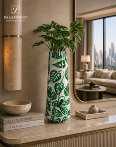 Floral Enamel Planter Metal Tabletop Vase Modern Design Handmade <b>Flower</b> Pot for Home Interior Christmas - Product Image 2