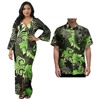 Robe longue décontractée et élégante de style hawaïen vintage, unisexe, col rond, taille naturelle, tissée, respirante, infroissable, pour l'été