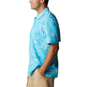 T-shirts de plage pour hommes, légers, à séchage rapide, respirants, manches courtes, sur mesure, 100% coton, pour vêtements de bain. - Product Image 3