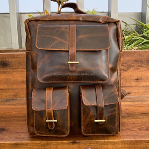 Nouveau sac d'école en cuir pleine fleur de voyage durable pour hommes personnalisé sac à dos pour ordinateur portable d'étudiant décontracté de sport d'affaires de haute qualité - Product Image 2