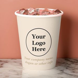 Gobelets en papier jetables à paroi simple de haute qualité avec logo personnalisé pour une utilisation quotidienne des boissons - Product Image 5