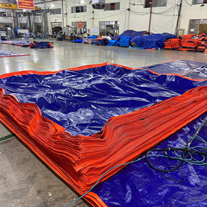 Bâche en PE tissé bleu orange, écologique, coupe-vent, imperméable, résistante aux UV, robuste, pour couverture extérieure, agriculture, construction - Product Image 5